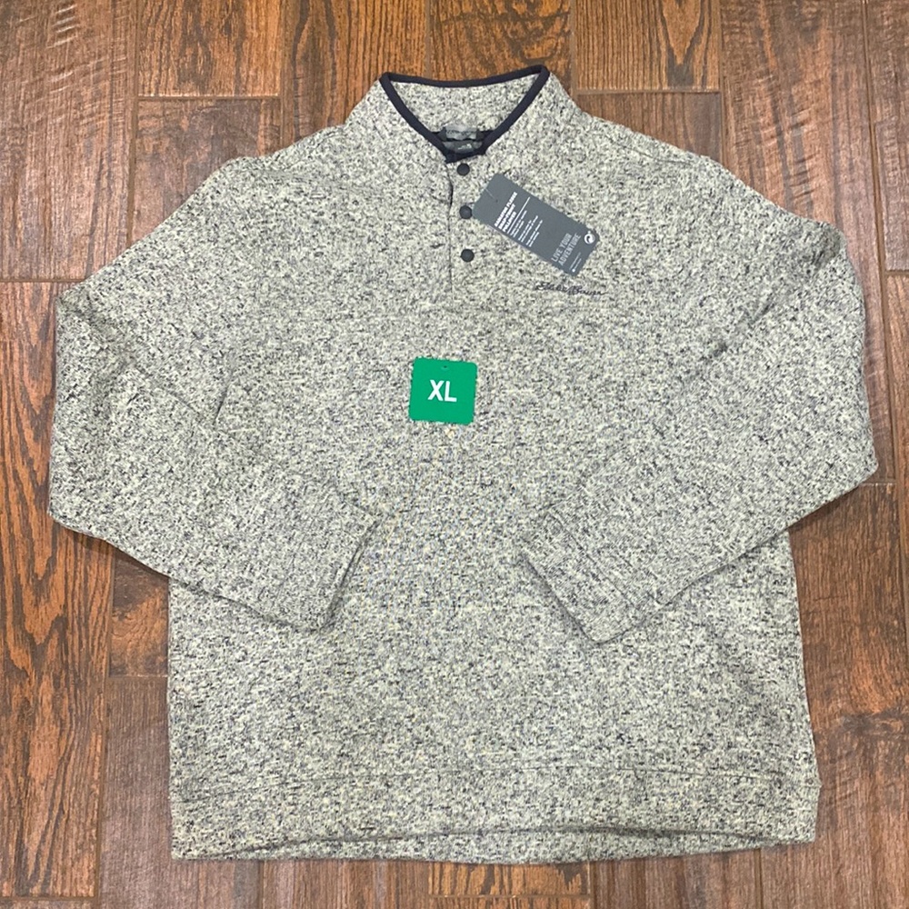 Eddie Bauer mens fleece pullover. Brand new.